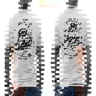 I Have Two Titles Dad And Poppa Fathers Day Funny Poppa Mens Back Print T-shirt | Mazezy