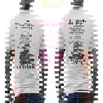 Im A Bitch Beautiful Intelligent Thoughtful Caring Honest Mens Back Print T-shirt | Mazezy