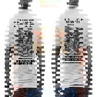 Im With The Banned Read Banned Books Lover Bookworm Mens Back Print T-shirt | Mazezy