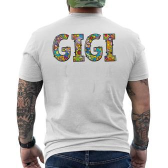 Kids Gigi Told Me I Could Funny Grandchild Grandson Granddaughter Mens Back Print T-shirt - Seseable