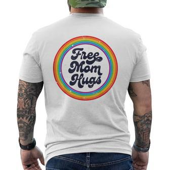 Lgbtq Free Mom Hugs Gay Pride Lgbt Ally Rainbow Men's Back Print T-shirt | Mazezy