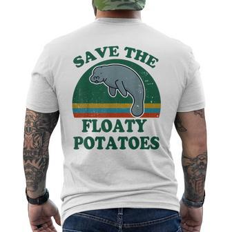 Mana- Save The Floaty Potatoes Chubby Mermaid Men's T-shirt Back Print - Seseable