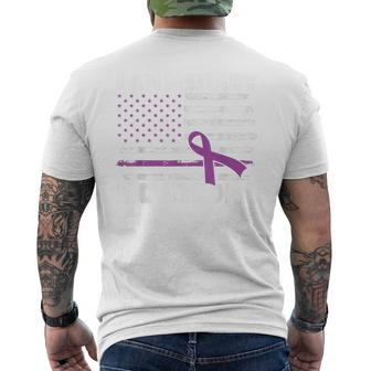 Military Child Purple Up I Am Military Kid Strong Flag Usa Mens Back Print T-shirt | Mazezy