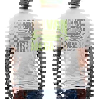 Mini Van Mega Fun Mom Dad T Men's Back Print T-shirt | Mazezy
