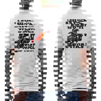 Monster Trucks Are My Jam Monster Trucks Men's Back Print T-shirt | Mazezy