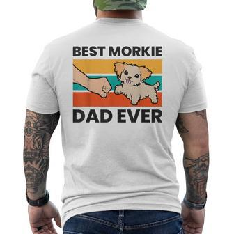 Morkie Papa Best Morkie Dad Ever Morkie Men's Back Print T-shirt | Mazezy