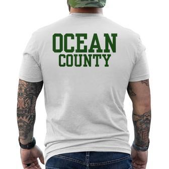 Ocean County College  Mens Back Print T-shirt