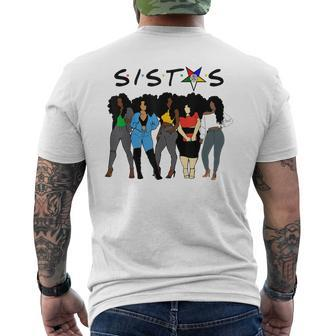 Oes Sistas Star Order Of The Eastern Star Parents Day Men's Back Print T-shirt | Mazezy