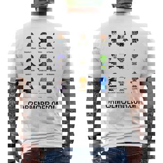 Orbem Characters Mens Back Print T-shirt | Mazezy