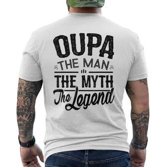 Oupa From Grandchildren Oupa The Myth The Legend Gift For Mens Mens Back Print T-shirt - Seseable