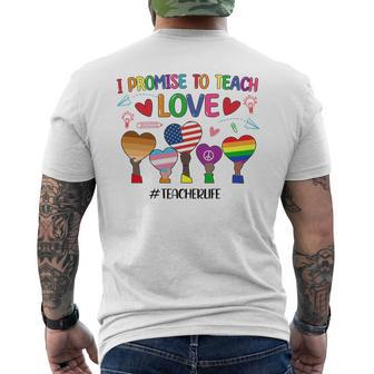 I Promise To Teach Love V2 Men's T-shirt Back Print - Seseable