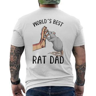 Rat Dad Rats Lover Men's Back Print T-shirt | Mazezy