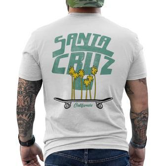 Santa Cruz California Skateboarding Beach Boardwalk Vintage Men's T-shirt Back Print - Thegiftio UK