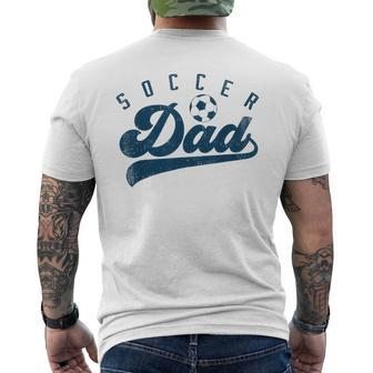Mens Soccer Dad Daddy Fathers Day Men's T-shirt Back Print - Seseable