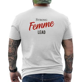Strong Femme Lead Horror Nerd Geek Graphic Men's Back Print T-shirt | Mazezy