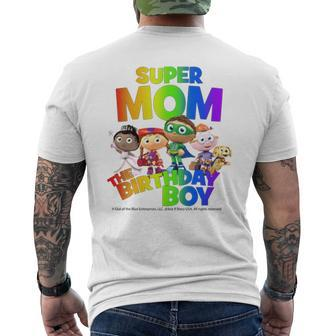 Super Mom The Birthday Boy Super Why Men's Back Print T-shirt | Mazezy