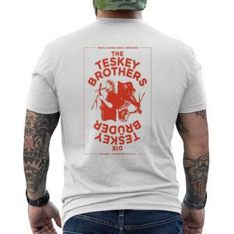 The Teskey Brothers Munich March 2023 Cologne &Amp Berlin Poster Men's Back Print T-shirt | Mazezy