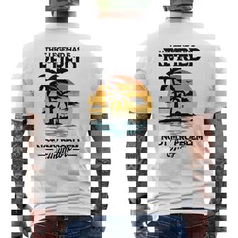 The Legend Has Retired Not My Problem Anymore Mens Back Print T-shirt - Seseable