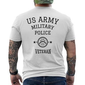 Us Army Military Police Veteran Retired Army Military Gift Mens Back Print T-shirt | Mazezy
