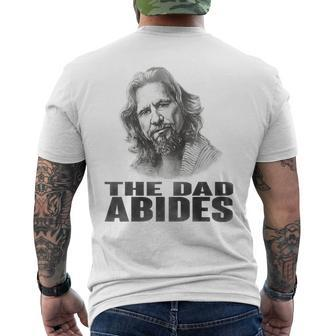 Vintage The Dad Abides T For Fathers Day Men's Back Print T-shirt | Mazezy
