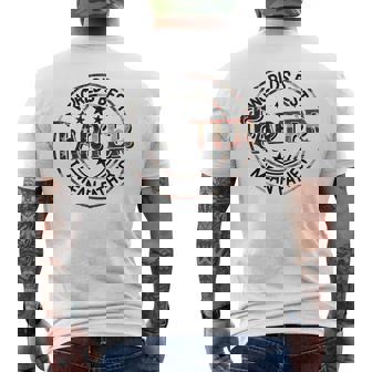 Worlds Best Farter I Mean Father America Flag Fathers Day Men's T-shirt Back Print - Thegiftio