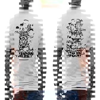 Zoo Crew Safari Animals Birthday Party Matching Men's Back Print T-shirt | Mazezy