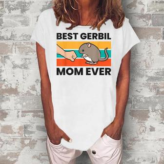 Best Gerbil Mom Ever Women's Loosen T-shirt - Seseable