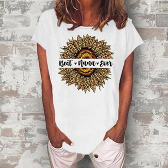 Best Nana Ever Sunflower Nana Mom Women's Loosen T-shirt - Seseable
