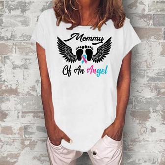 Mommy Of An Angel Miscarriage Infant Loss Mom Women's Loosen T-Shirt | Mazezy DE