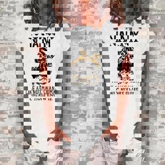 Nanny Like A Normal Grandma Only More Awesome Women's Loosen T-Shirt | Mazezy