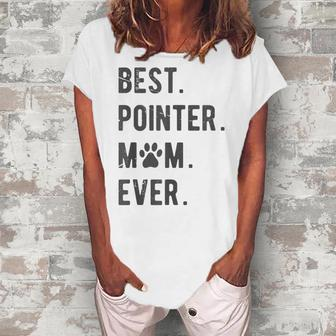 Pointer Mom German Shorthaired Pointer Dog Women's Loosen T-shirt - Seseable