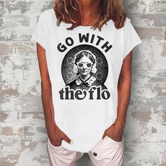 History Nurse Florence Nightingale Go With The Flo Women's Loosen T-Shirt | Mazezy