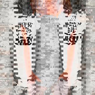 When All Else Fails Ask Momo Grandma Women's Loosen T-Shirt | Mazezy