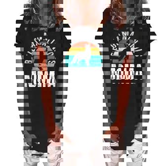 Belgian Malinois Momma Mothers Day Best Mom Ever Dog Lover Gift For Womens Women's Loosen Crew Neck Short Sleeve T-Shirt | Seseable FR