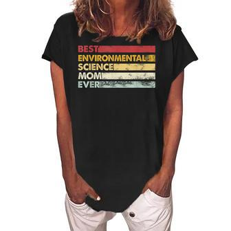 Best Mom Ever Mother Vintage Environmental Science Women's Loosen Crew Neck Short Sleeve T-Shirt - Seseable
