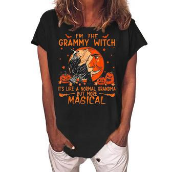 Im The Grammy Witch Its Like A Normal Grandma Women's Loosen Crew Neck Short Sleeve T-Shirt | Mazezy