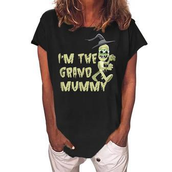 Im The Grand Mummy Halloween Grandma Costume Women's Loosen Crew Neck Short Sleeve T-Shirt | Mazezy