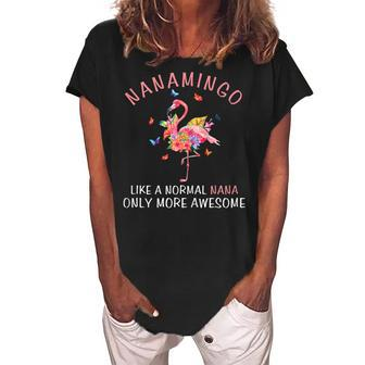 Nanamingo Like An Grandma Only Awesome Costume Nana Gift Gift For Womens Women's Loosen Crew Neck Short Sleeve T-Shirt | Mazezy
