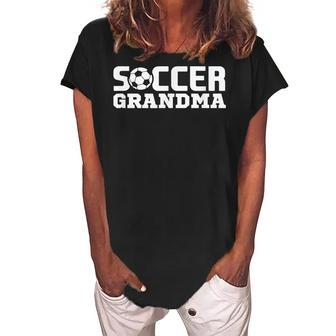 Soccer Grandma T Women's Loosen Crew Neck Short Sleeve T-Shirt | Mazezy