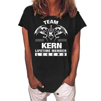 Team Kern Lifetime Member Gifts Gift For Womens Women's Loosen Crew Neck Short Sleeve T-Shirt - Seseable