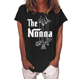 The Nonna Grandma Grandmother Grandmom Granny Grandparent Women's Loosen Crew Neck Short Sleeve T-Shirt | Seseable CA