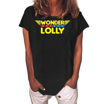 Wonder Lolly Mothers Day Gift Mom Grandma Women's Loosen Crew Neck Short Sleeve T-Shirt | Mazezy