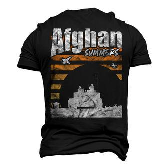 Afghan Summers Afghanistan Veteran Army Military Vintage Men's 3D T-Shirt Back Print | Mazezy
