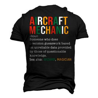 Aircraft Mechanic Definition Noun Definition Men's 3D T-Shirt Back Print | Mazezy
