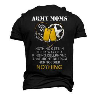 Army Moms Dog Tag Camo Boots Military Mom Soldier Mom Men's 3D T-Shirt Back Print | Mazezy