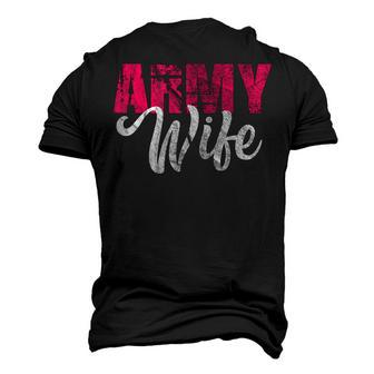 Army Wife Military Soldier Veterans Day Vintage Men's 3D T-Shirt Back Print | Mazezy