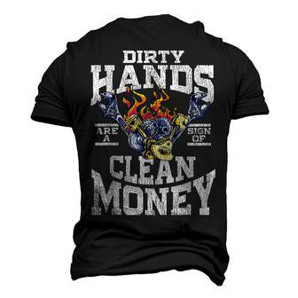 Auto Mechanic Dirty Hands Vintage Car Mechanic Quote Men's 3D T-Shirt Back Print | Mazezy