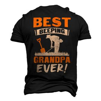 Best Beeping Grandpa Ever Metal Detecting Men's 3D T-shirt Back Print - Seseable