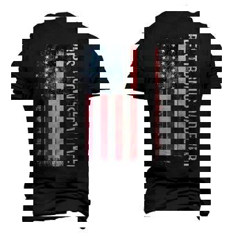 Best Bonus Dad Ever Fathers Day American Flag For Dad Men's 3D T-Shirt Back Print | Mazezy