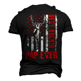 Best Buckin Pap Ever Deer Hunting Fathers Day Men's 3D T-shirt Back Print - Seseable
